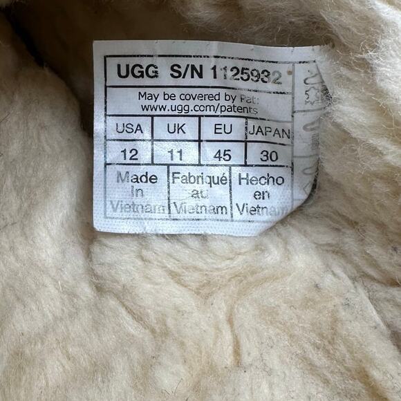 Ugg Ascot Chestnut Brown Corduroy Moccasin Slippers Mens Size 12 main image 5